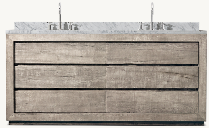 Reclaimed Oak Double Vanity