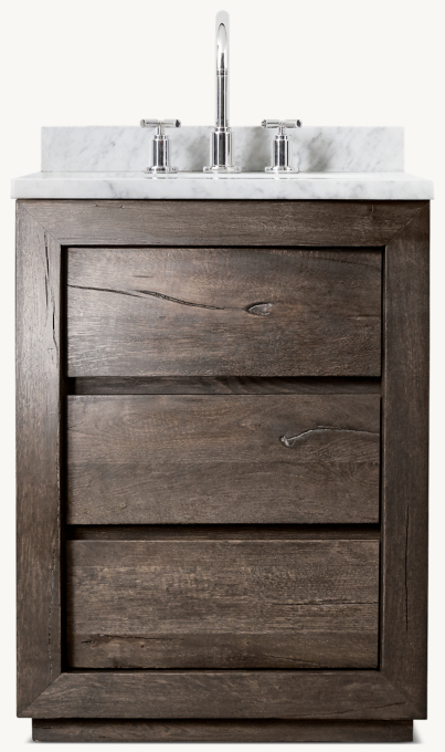Reclaimed Oak Powder Vanity