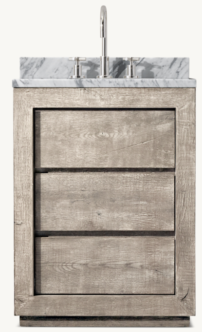 Reclaimed Oak Powder Vanity