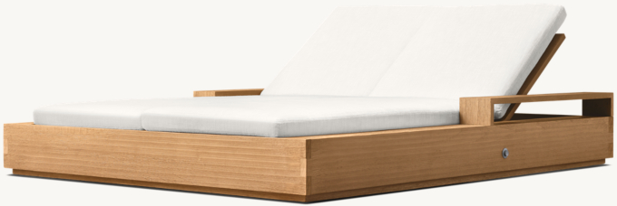 Marbella Teak Double Chaise