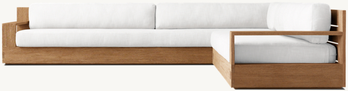 Marbella Teak Right-Arm L-Sectional