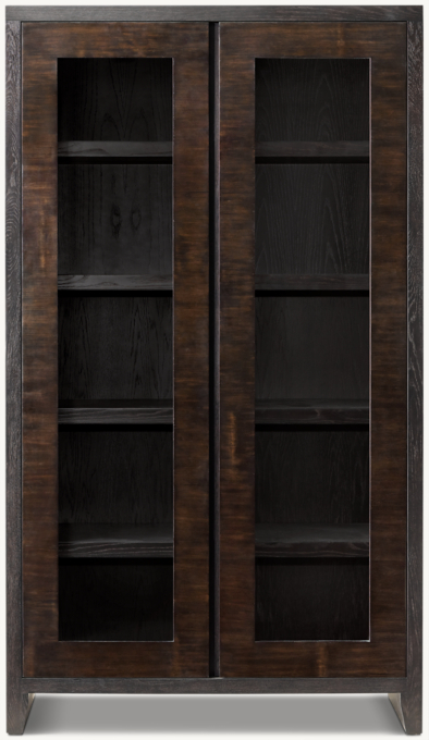 Wyeth Split Bamboo Glass Cabinet