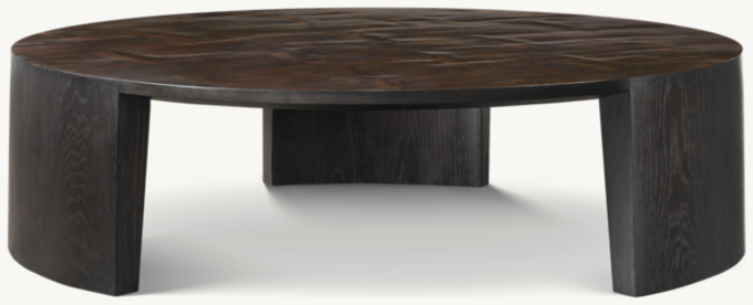 Wyeth Split Bamboo Round Coffee Table