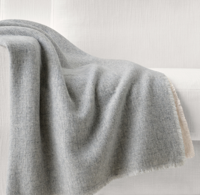 Cashmere Two-Tone Throw