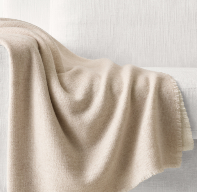Cashmere TwoTone Throw RH