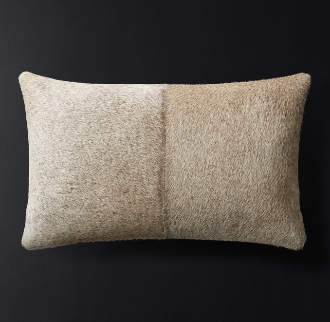 South American Cowhide Pillow Cover Lumbar