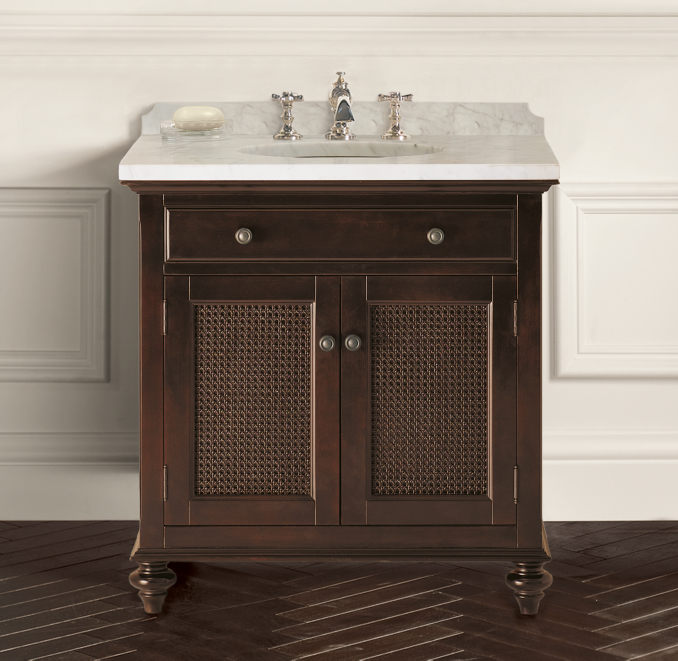 British Cane Single Vanity Sink
