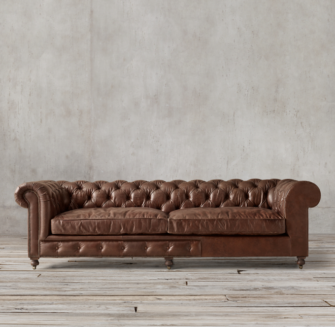 Kensington Leather LeftArm Return Sofa