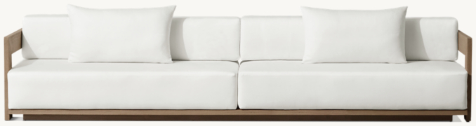 Cushions (sold separately) shown in White Sunbrella® Twill.