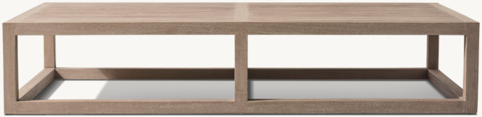 Front view of Aviara Teak Coffee Table 