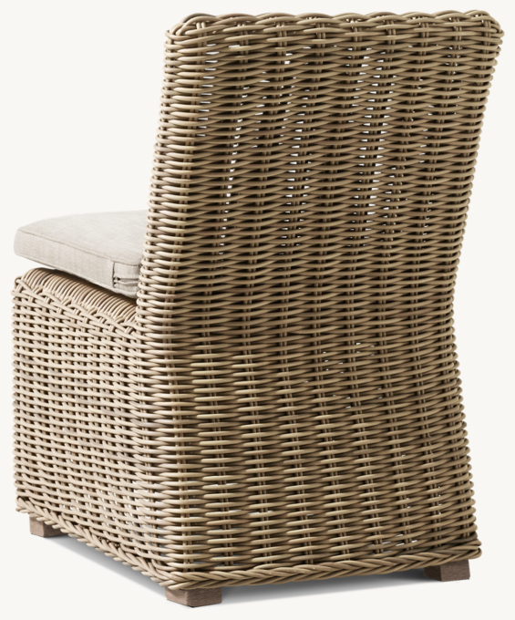 Shown in Brown. Cushion shown in Dove Perennials&#174; Performance Textured Linen Weave.