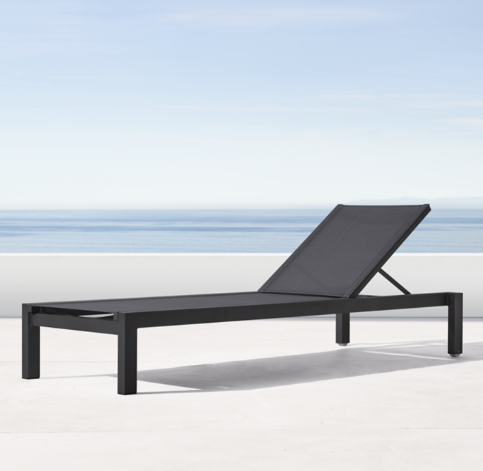 Aegean Aluminum & Mesh Stacking Chaise