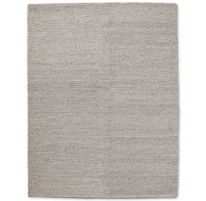 Metallic Chunky Braided Wool Rug | RH