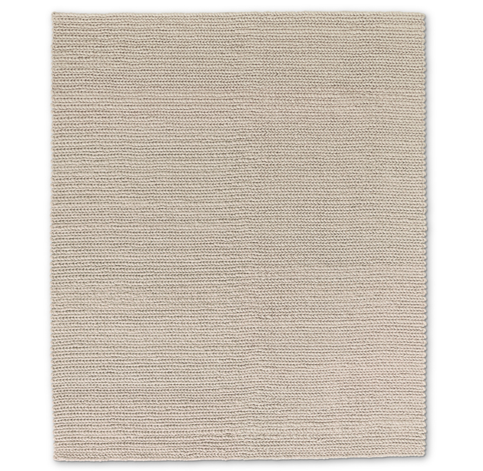 Metallic Chunky Braided Wool Rug