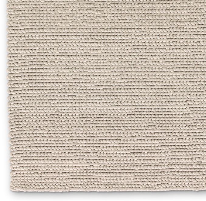 Metallic Chunky Braided Wool Rug Swatch