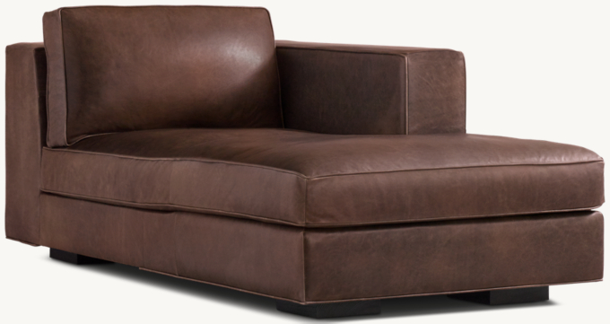 Maddox Leather Right-Arm Chaise