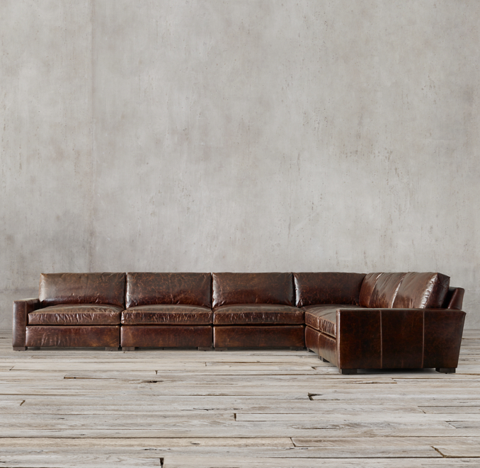 Maxwell Modular Leather L-Sectional