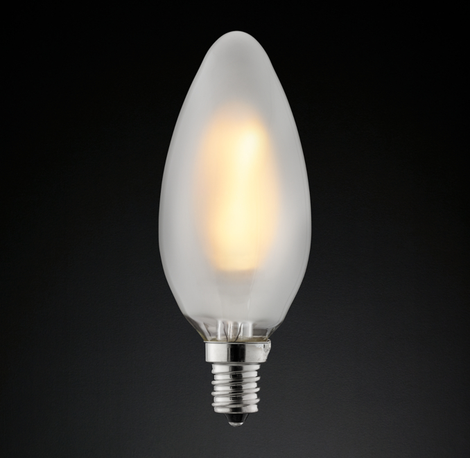 Torpedo Frost Candelabra LED Bulb