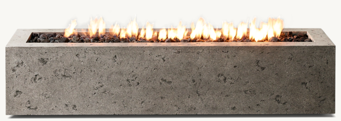 Ixtapa Rectangular Fire Table | RH