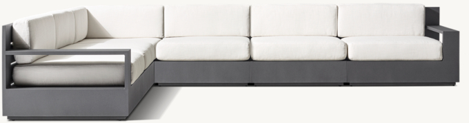 Marbella Aluminum Modular L-Sectional