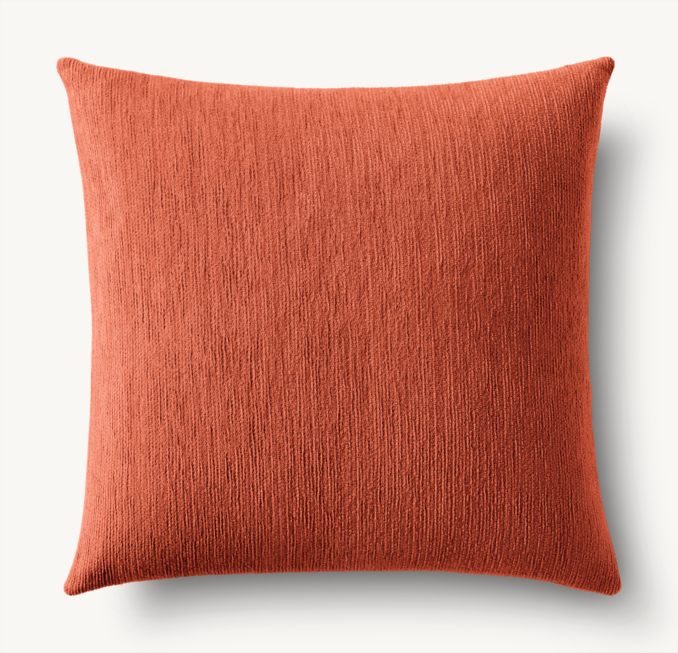 Overhead view of Cassis Solid Outdoor Pillow Cover - Square 