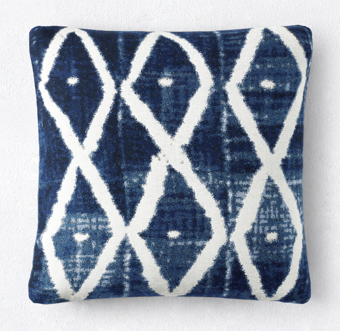 Batik Diamond Square Pillow Cover By Kerry Joyce