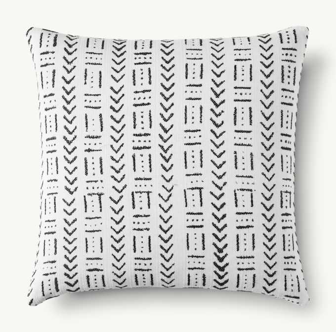 Mud cloth pillows restoration hardware best sale