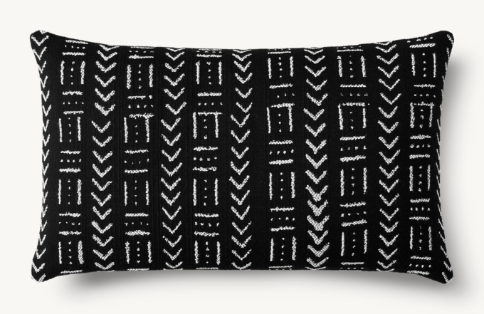 Mudcloth lumbar pillow hotsell