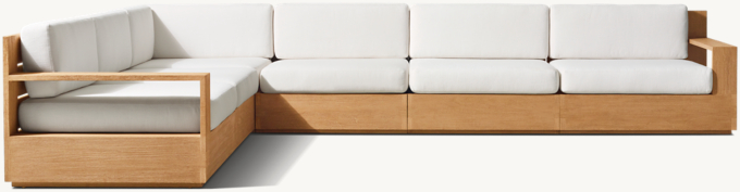 Marbella Teak Modular L-Sectional