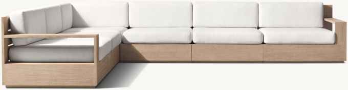 Marbella Teak Modular L-Sectional