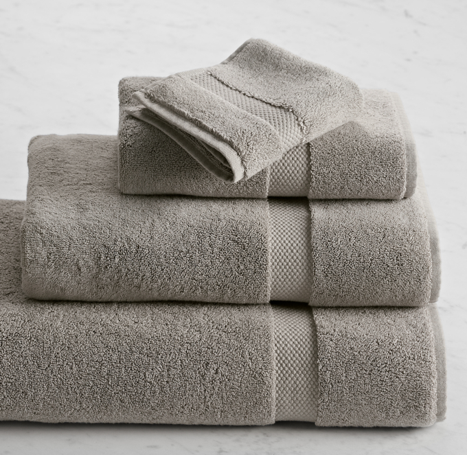 Turkish Organic Cotton Towels - Grey Diamond - NikkiDesigns