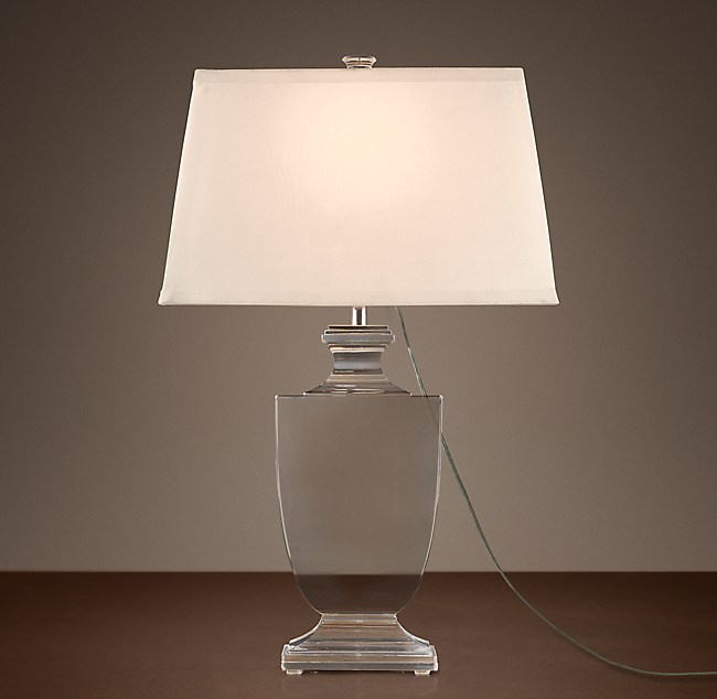 Palladian Crystal Urn Table Lamp, Restoration Hardware Desk Lamp