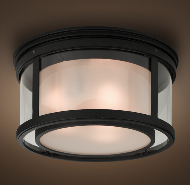 Restoration Hardware Flushmount Ceiling Light Shelly Lighting
