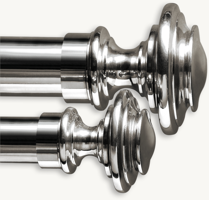 Estate Metal Newel Finials (Set Of 2) 