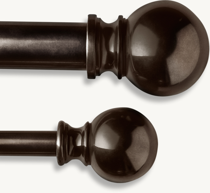 Classic Ball Finial & Rod Set
