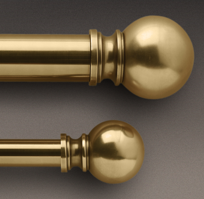 Classic Ball Finial & Rod Set