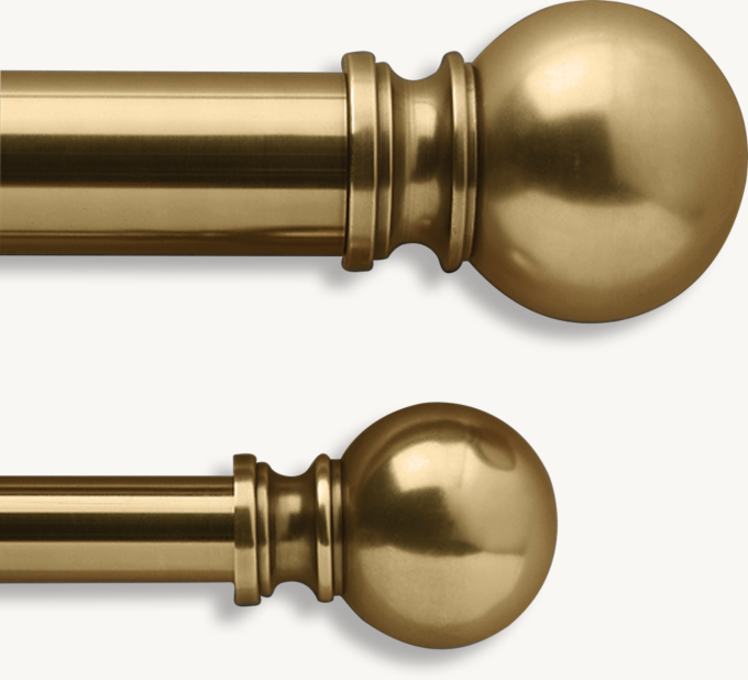 Classic Ball Finial & Rod Set