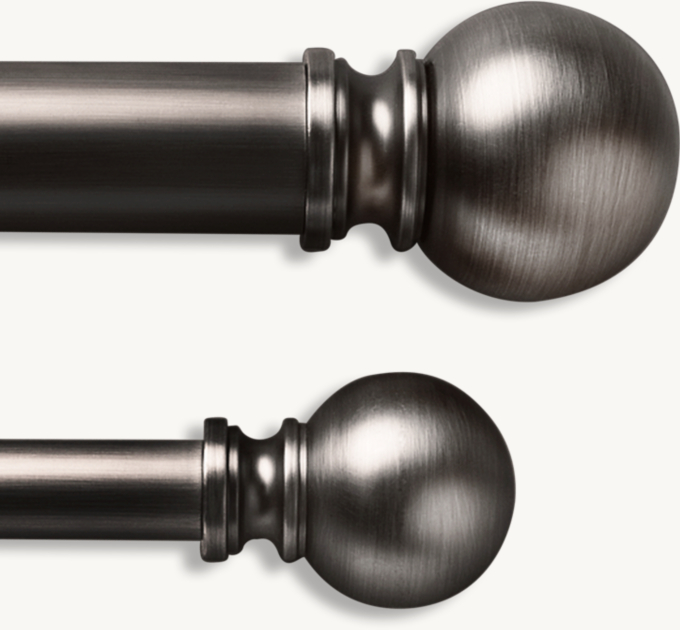 Classic Ball Finial & Rod Set