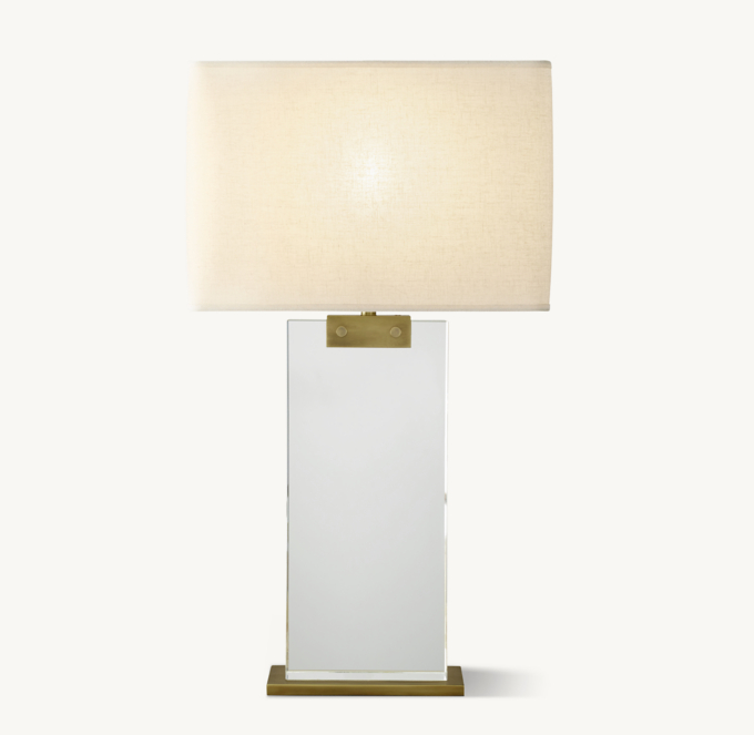 Rectangular Column Crystal Table Lamp