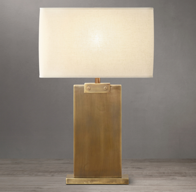 Rectangular Column Table Lamp | RH