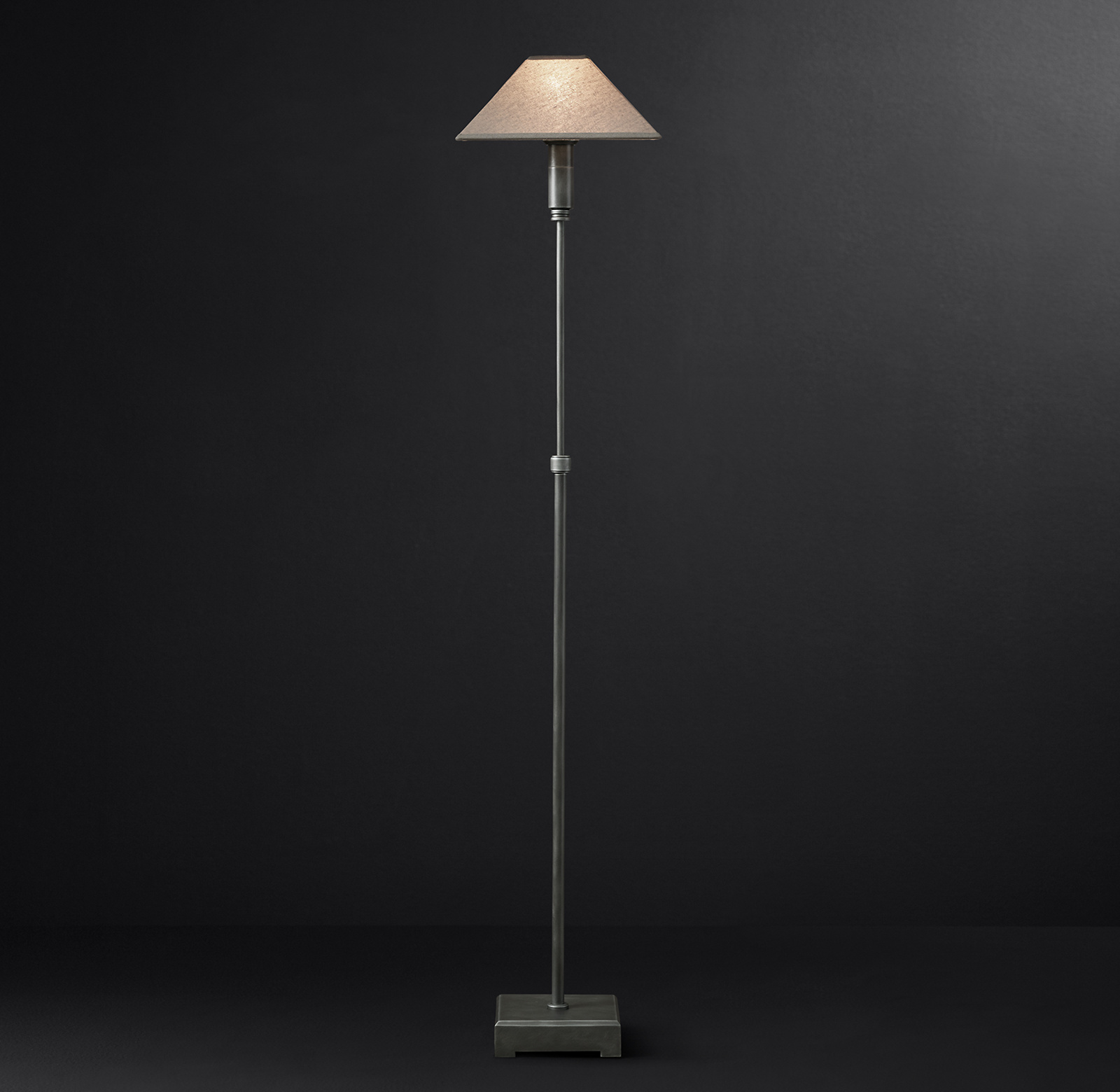 Shown in Aged Steel with Sand Linen shade.