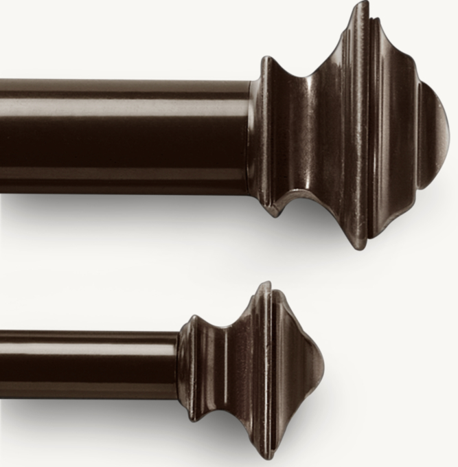 Classic Square Finial & Rod Set