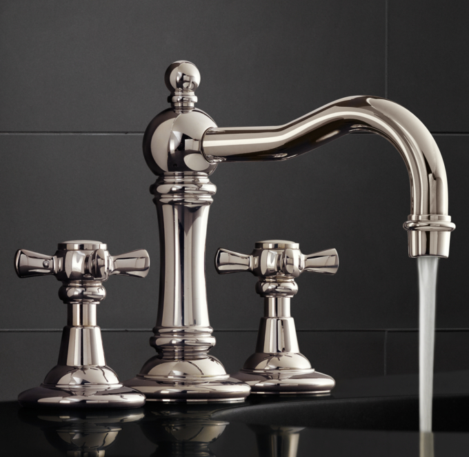 Vintage Cross Handle 8 Widespread Faucet