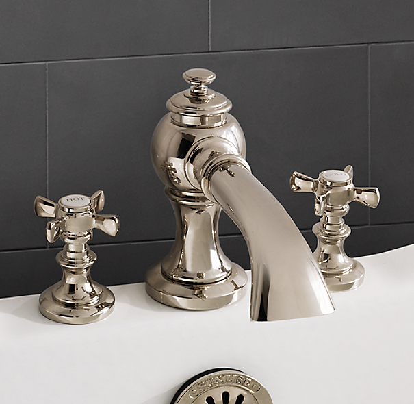 Lugarno Deckmount Roman Tub Faucet Set