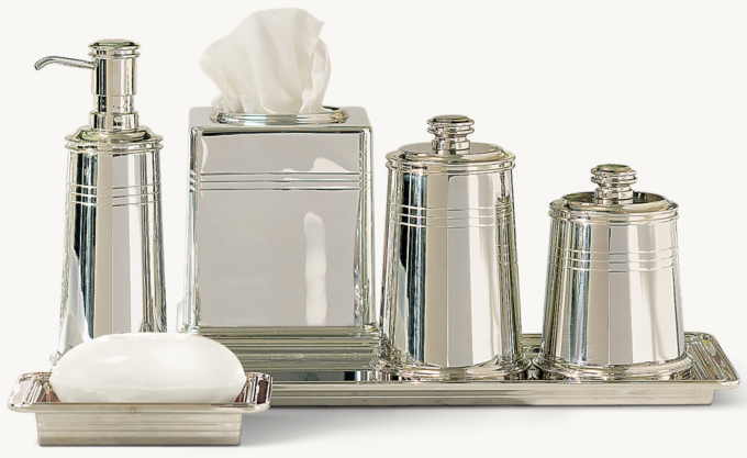 Apothecary Metal Bath Accessories