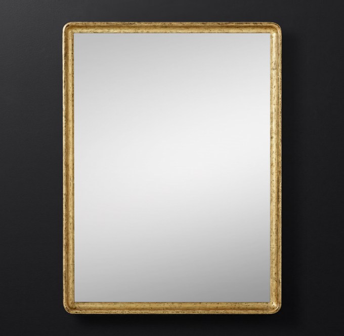 Front view of Salon Gilt Mirror - 36" X 48" 
