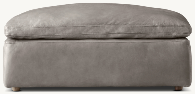 Cloud Modular Leather End-of-Sectional Ottoman