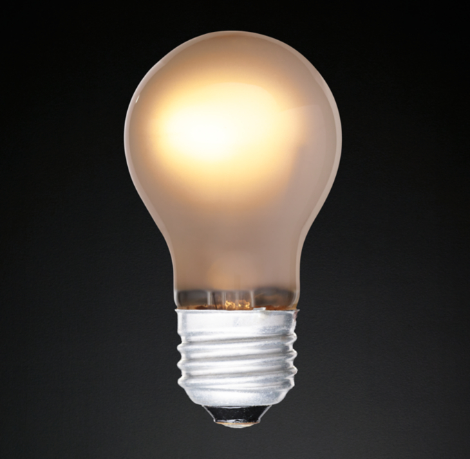 A15 Incandescent 40W Frost Bulb