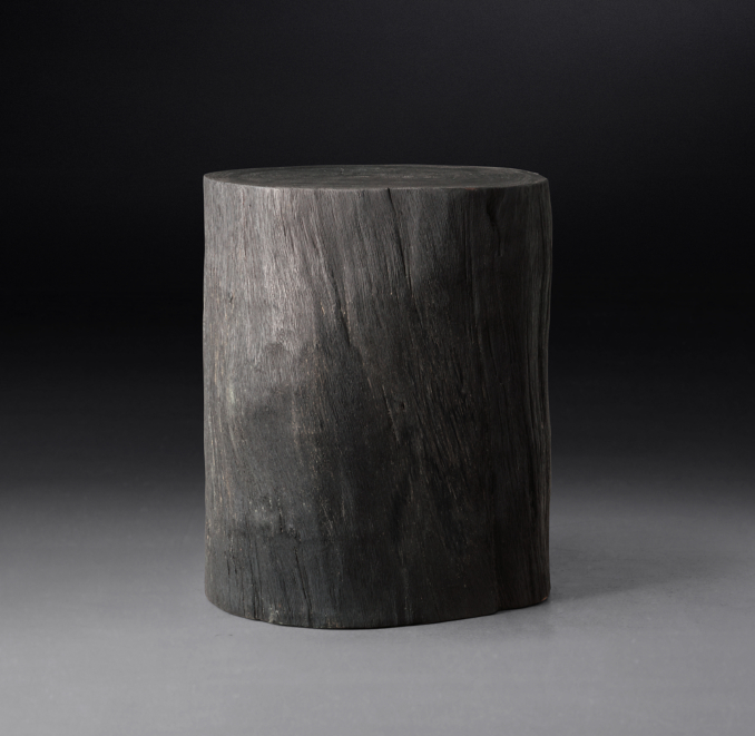Suar Wood Cylinder Stool