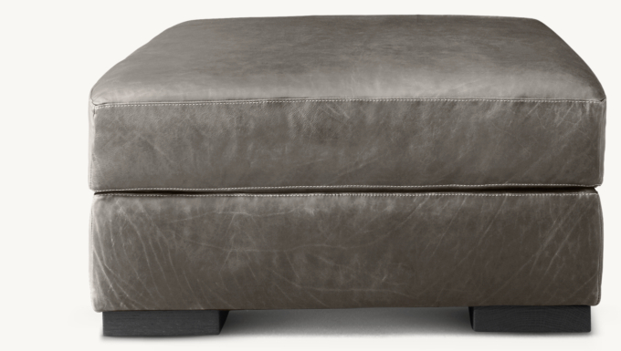 Modena Leather Ottoman